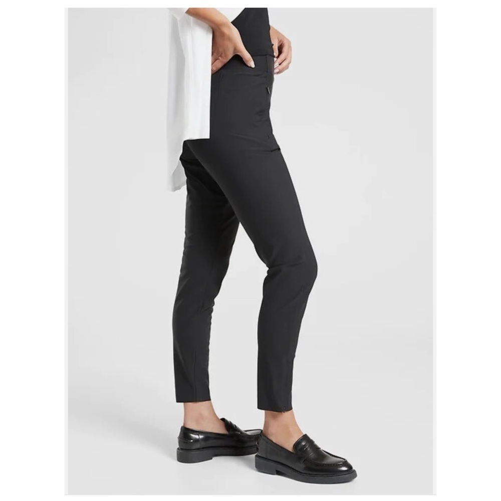 Athleta stellar high rise pants black 12